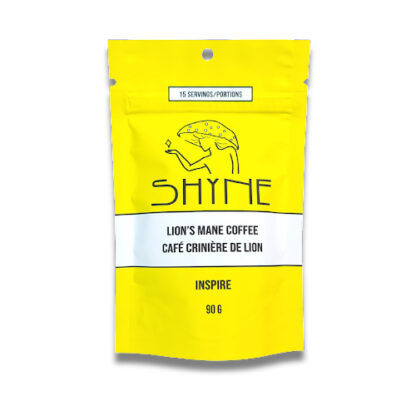 60 gram pack of Lion's Mane coffee blend on a white background